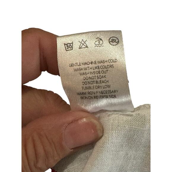 Beulah Style Soleil Embroidered Short Sleeves Button Front Shirt Dress Size L - Picture 7 of 10